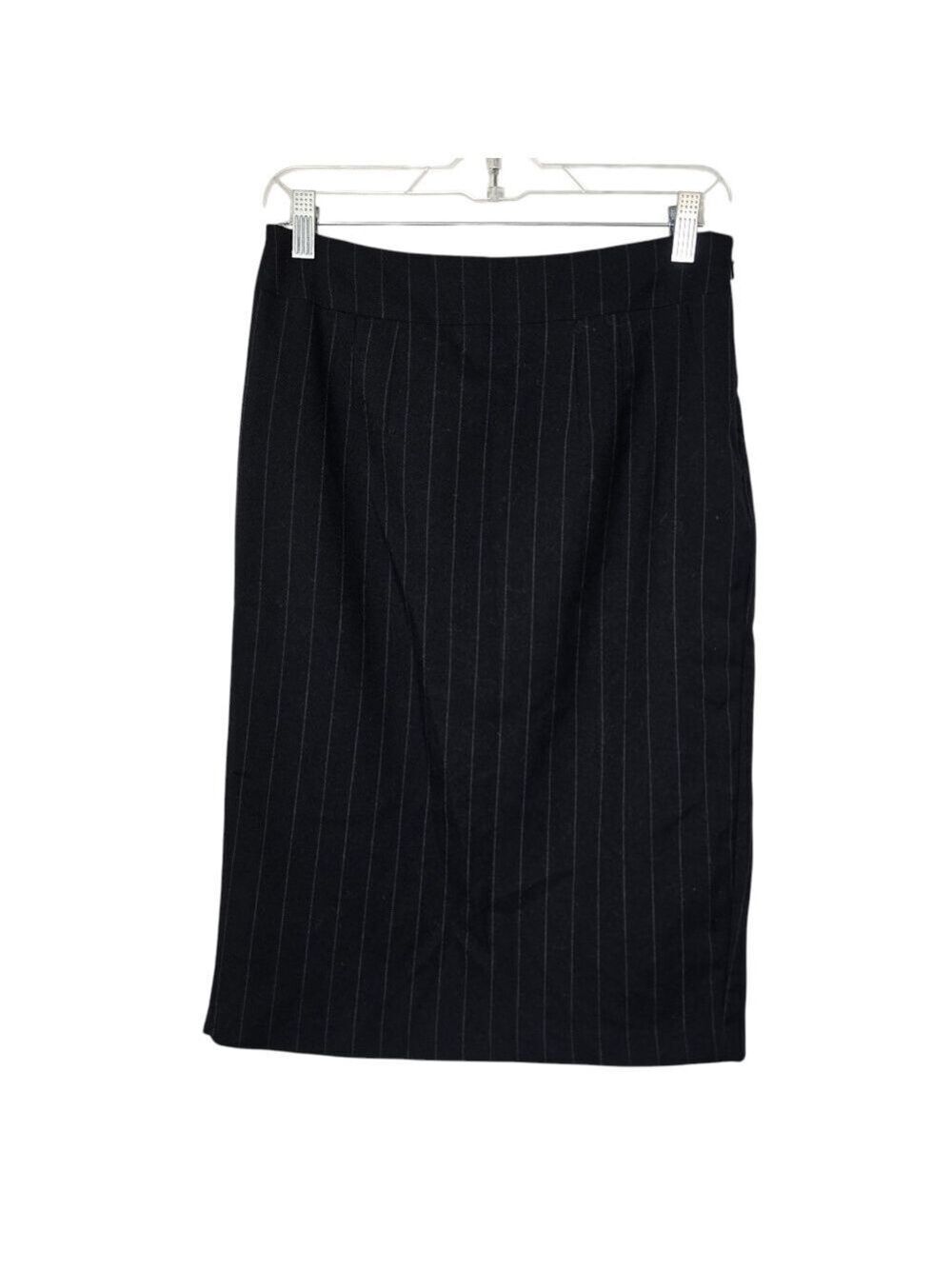 New York & Company Collection Black Grat Striped Pencil Skirt 2
